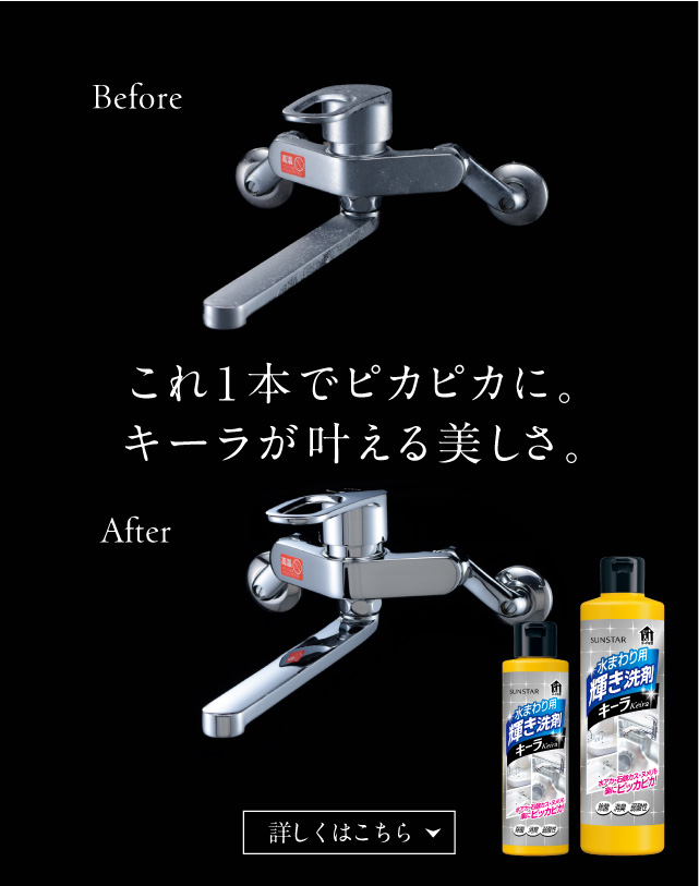 これ1本でピカピカに。キーラが叶える美しさ。 詳しくはこちら